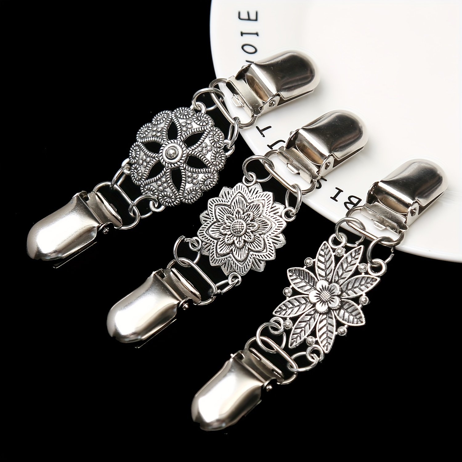 SANNIDHI 4Pcs Sweater Cardigans Clips Shawl Clips Creative Retro Metal  Rhinestone Dress Shirt Collar Clips Clasps for Women, Back Cinch Clip for  Clothing - Eleboat at Rs 704.00, Gurugram