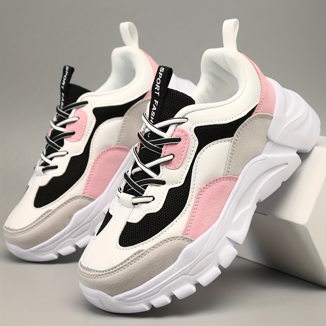 Zapatillas discount chunky rosadas