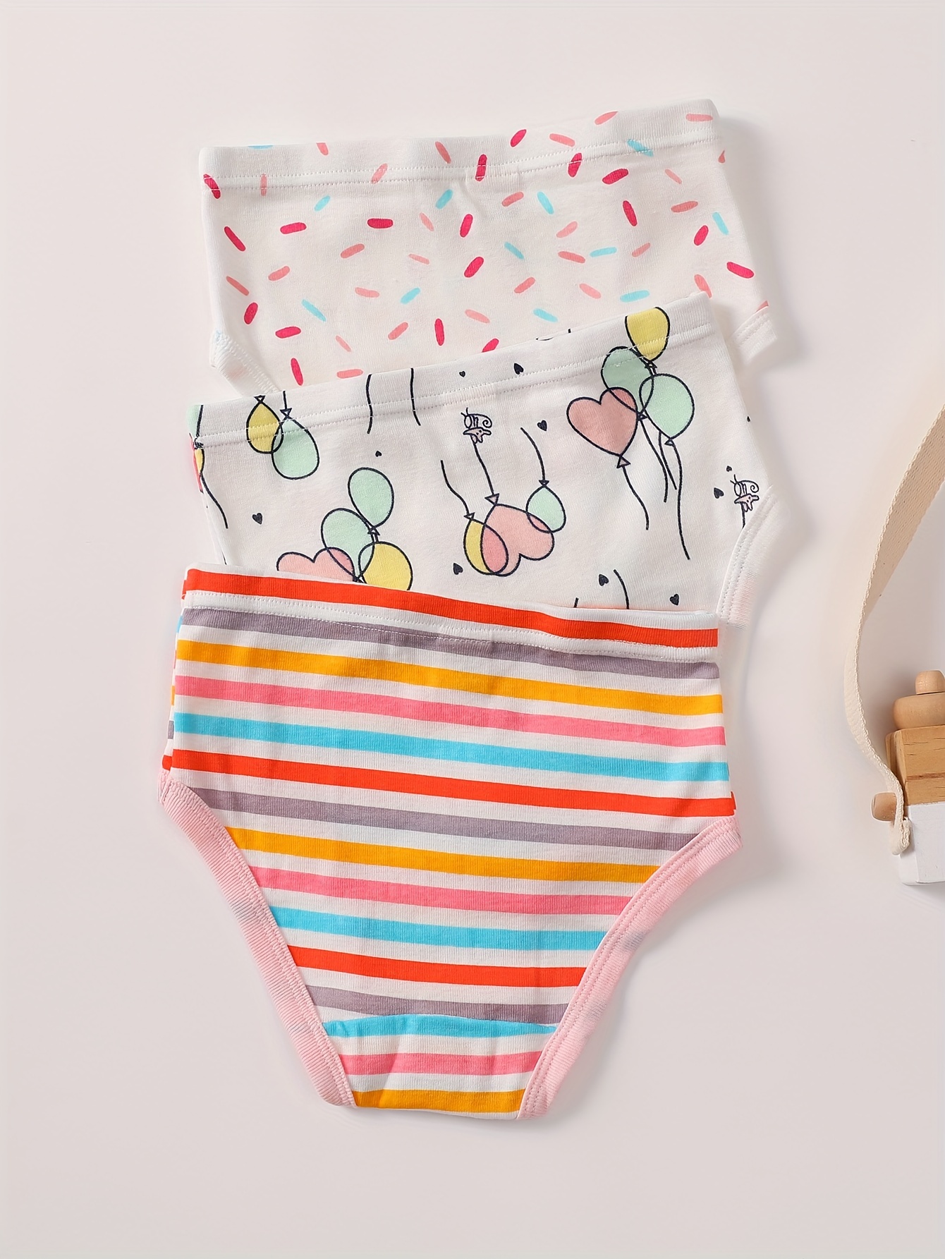 Girl's Triangle Panties Cartoon Pattern Elastic Waist - Temu