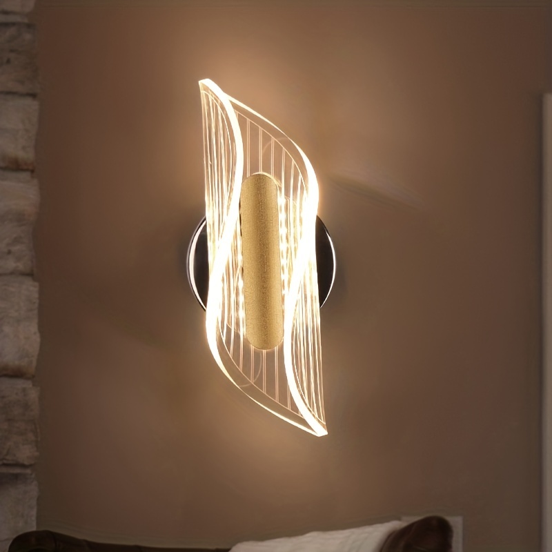 Applique Murale LED Interieur, Lampe Murale 18W spirale blanche