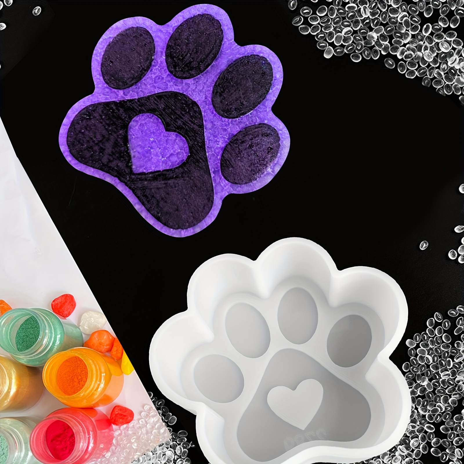 Dog Paw Fresh Molds Create Unique Home Decor Silicone Fresh - Temu