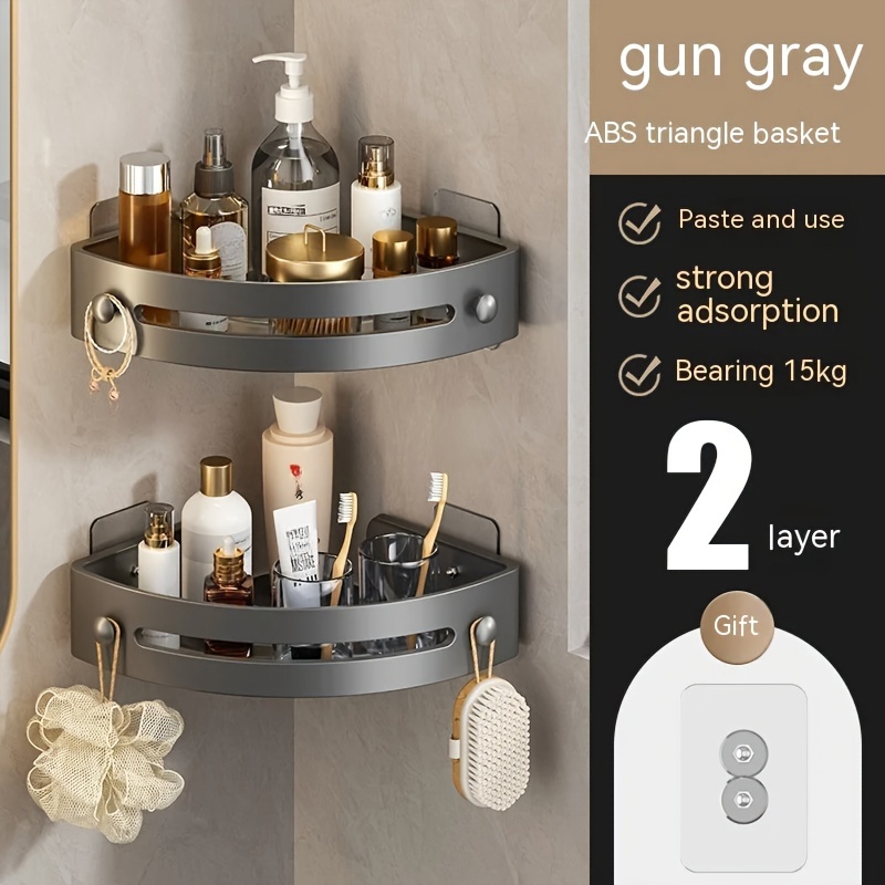 Plastic Bathroom Storage Rack, Kitchen Paste Organizer