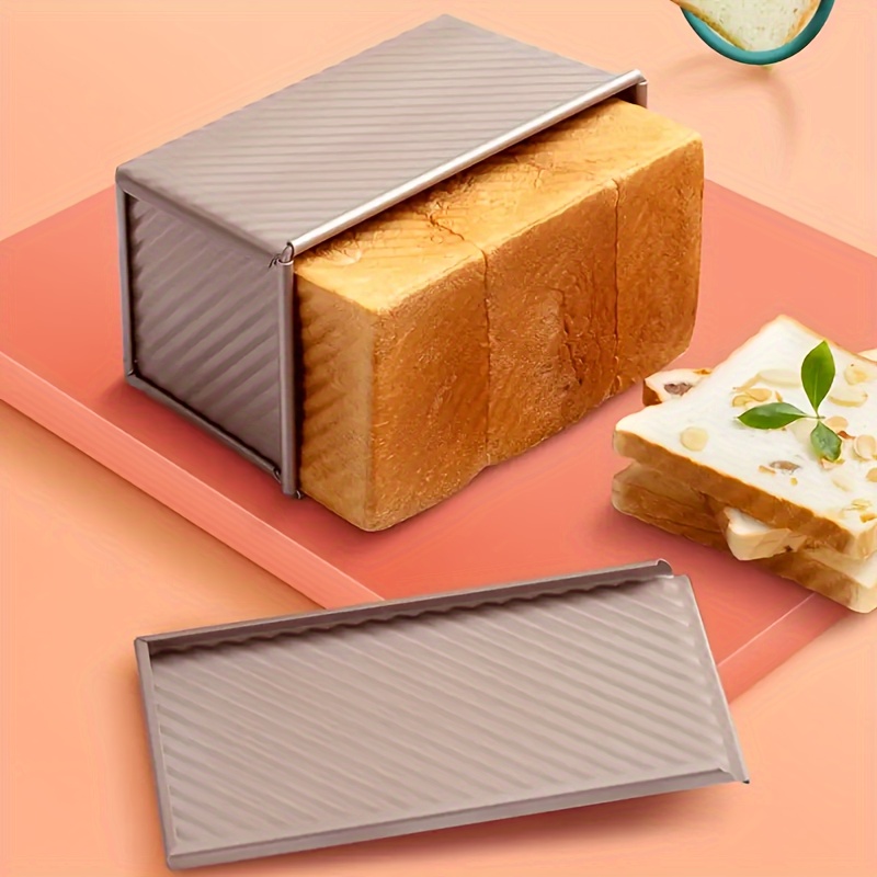  Beasea Mini Loaf Pan 8 Cavity, Nonstick Bakeware Square Bread  Pan, Carbon Steel Mini Loaf Bread Pan Cake Pans for Baking Oven: Home &  Kitchen