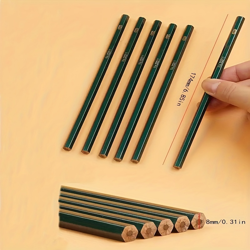 Crayon de bois - hexagonal - dureté HB