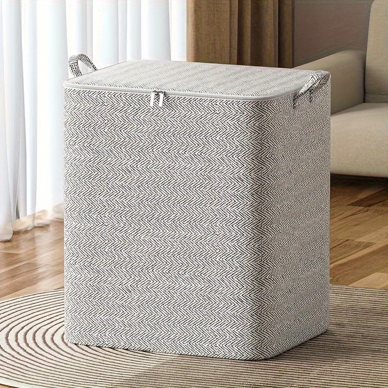 

1pc Large Capacity Clothes Storage Bag Finishing Storage Bag, Pace Saving Organizer Of Closet, Bedroom, Home, Dorm, Bedroom Accessories