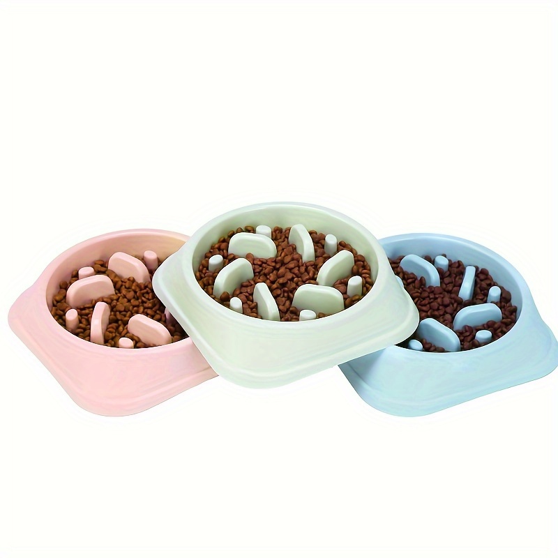 Slow Feeder Dog Bowl, Anti Choking Plastic Dog Puzzle Food Bowl, Pet Slow  Feeding Basin With Non-slip Bottom For Anxiety Relief - Temu