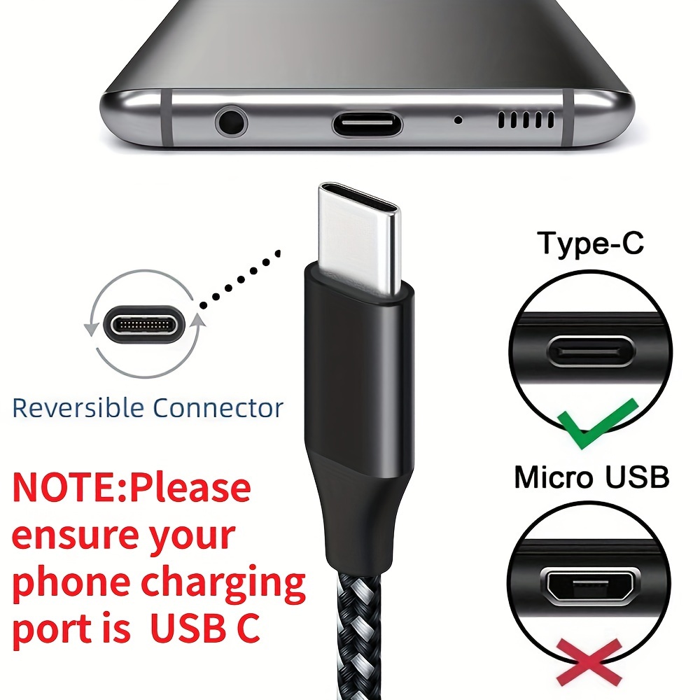 3A Reversible Micro USB Cable Nylon Fast Charging for Samsung Xiaomi HTC LG  USB Charger Data Cable Mobile Phone Cable