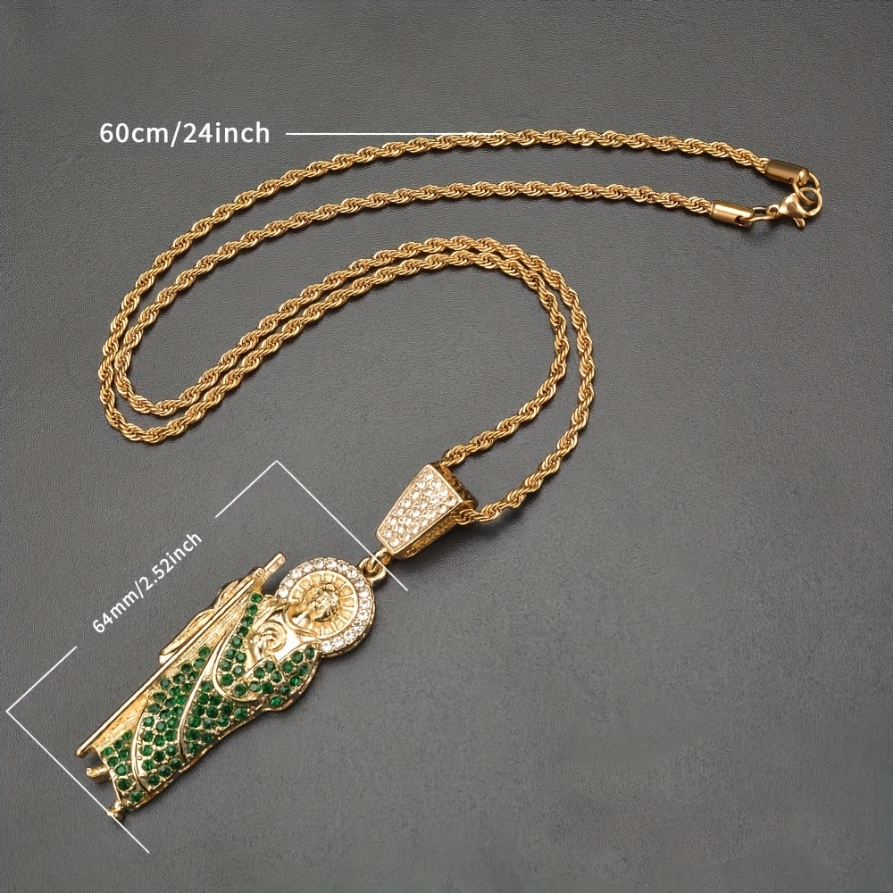 Gold chain with hot sale san judas