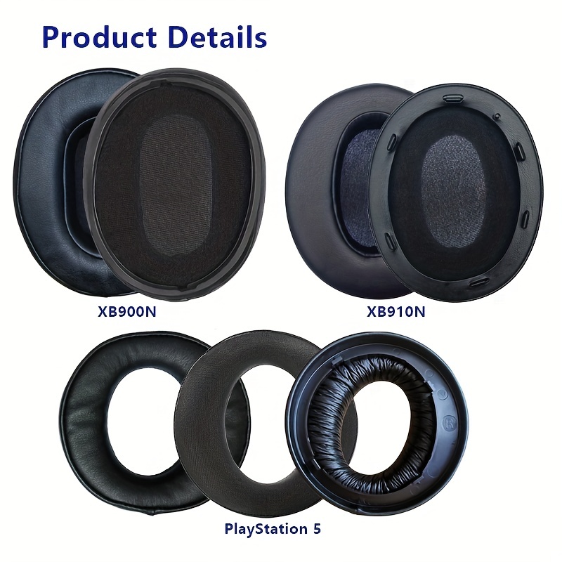 earpads replacement cushions for sony wh xb900n wh xb910 xb910n playstation 5 pulse ps5 3d wireless headphones ear pads cushions with dustcovers for sony whxb900n whxb910 xb910n and ps5 3d wireless playstation 5 pulse headset