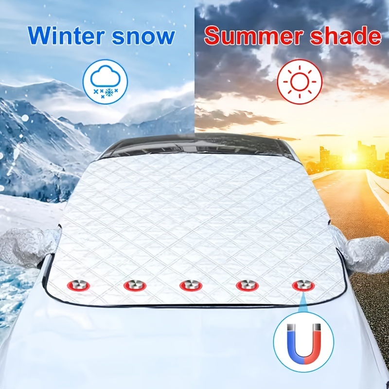 Car Magnetic Weatherproof UV Sun Snow Dust Storm Resistant Shield, Winter  Thickened Frost Shield Shade Car Outdoor Indoor Accessories