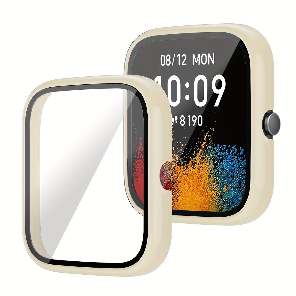 For Amazfit GTS 4 Mini PC Case+Tempered Glass Smart Watch Screen Protector  Cover