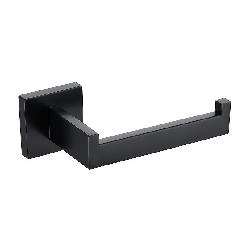  Matte Black Toilet Paper Holder - SUS304 Stainless Steel  Rustproof Wall Mounted Toilet Roll Holder for Bathroom, Kitchen (Matte Black)  : Tools & Home Improvement