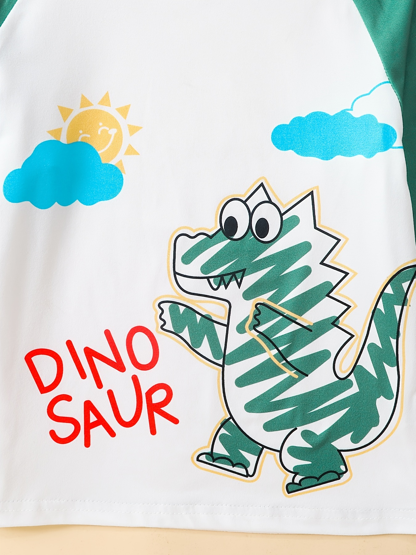 Conjunto Kit Camisa T-shirt Branca Casaco Pijama Dino Épico Calça