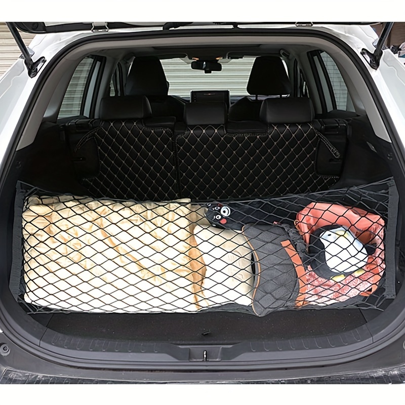 Mesh Car Trunk Storage Rear Cargo Net Seat Back Bag Elastic - Temu