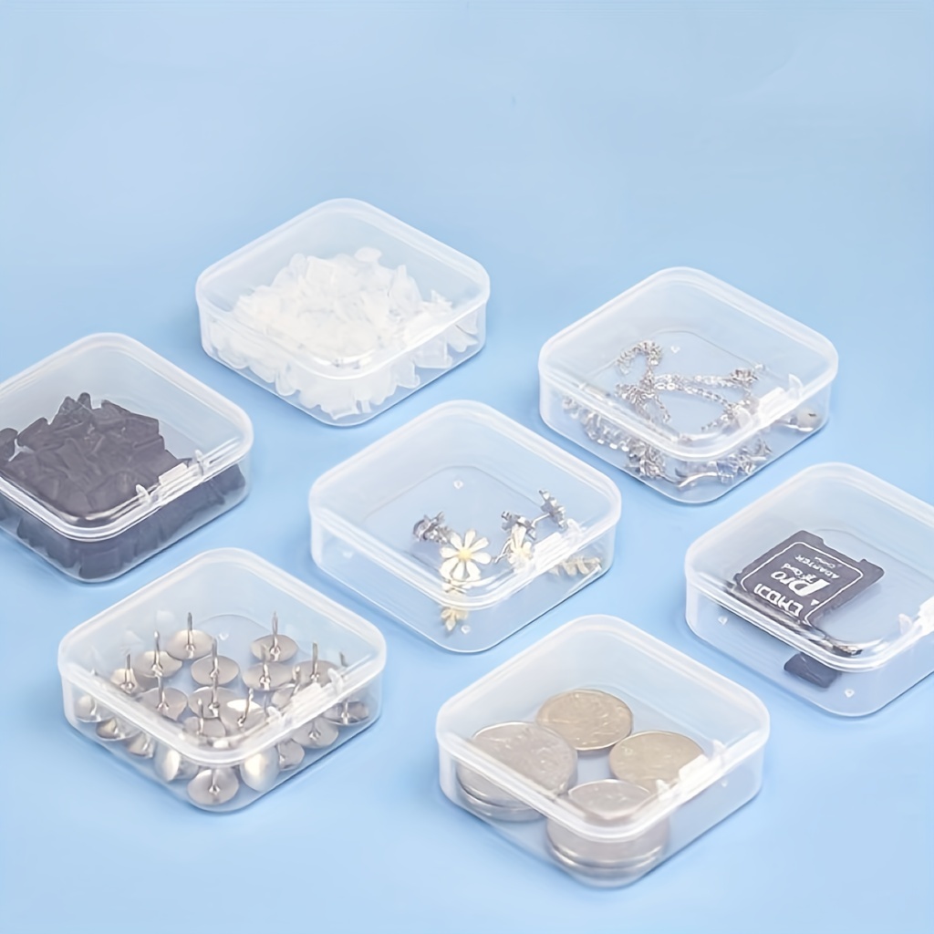 Transparent Storage Box Plastic Box Small PS Storage Box Mini