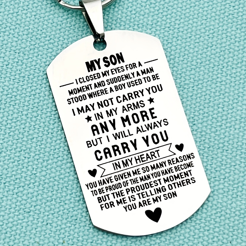 Creative Trendy Inspirational Keychain Encouragement Birthday Graduation Gift for Daughter Son from Mom Dad,$1.49,Temu