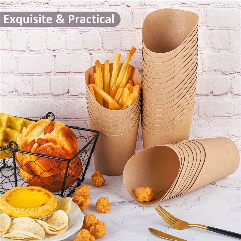 Disposable Paper Cups, French Fries Holder, Disposable Paper