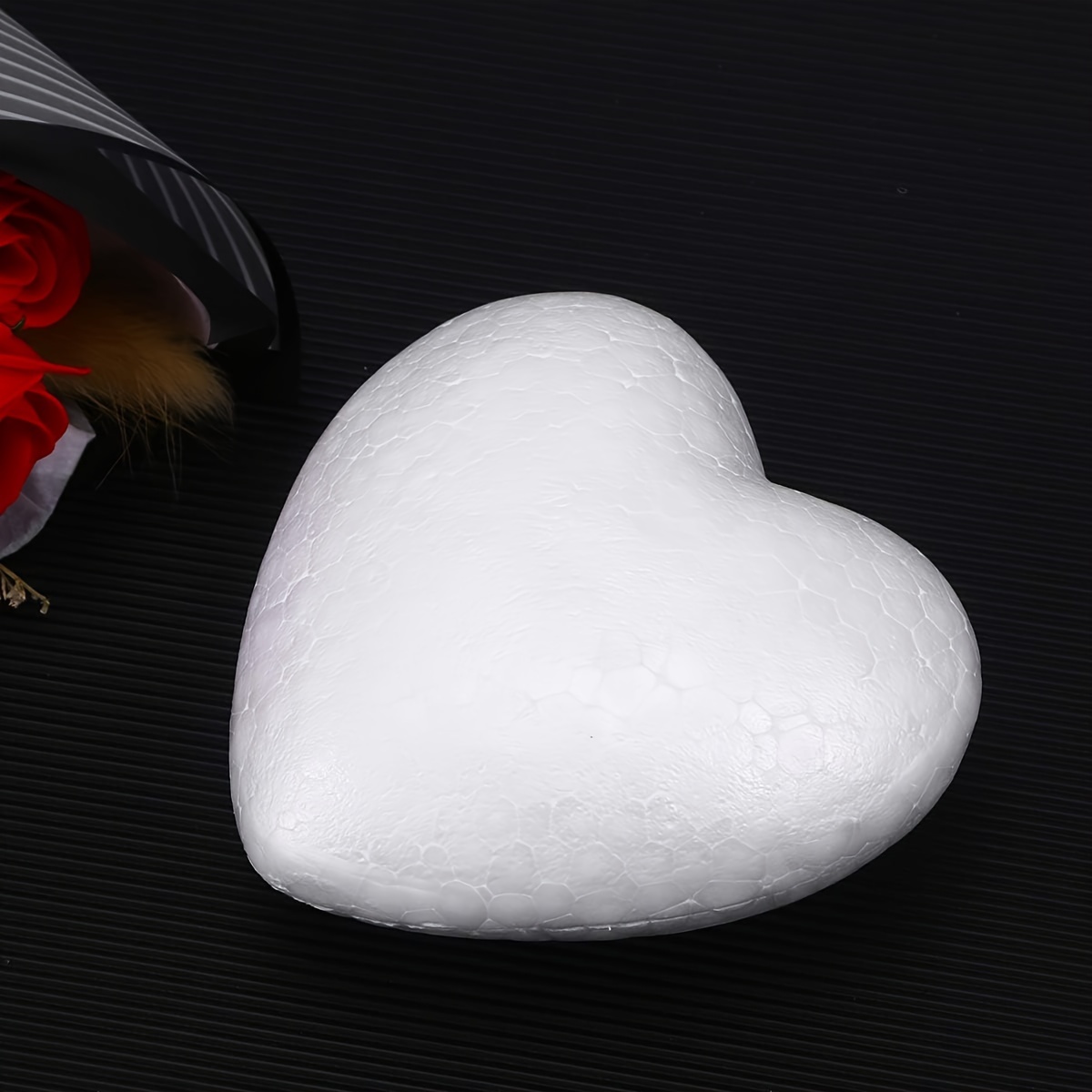 Craft Foam Heart shaped Polystyrene Foam Art Craft Use Diy - Temu