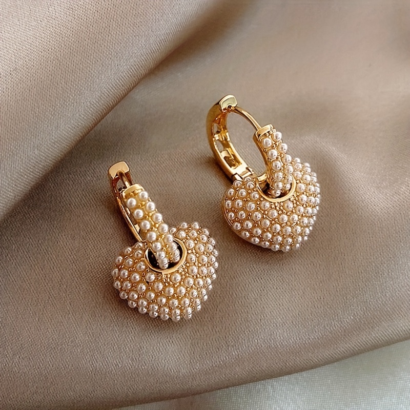 

Exquisite Love Ear Buckle Earrings-wedding Dinner Accessories Party Wedding Banquet And Jewelry For Birthday Holiday