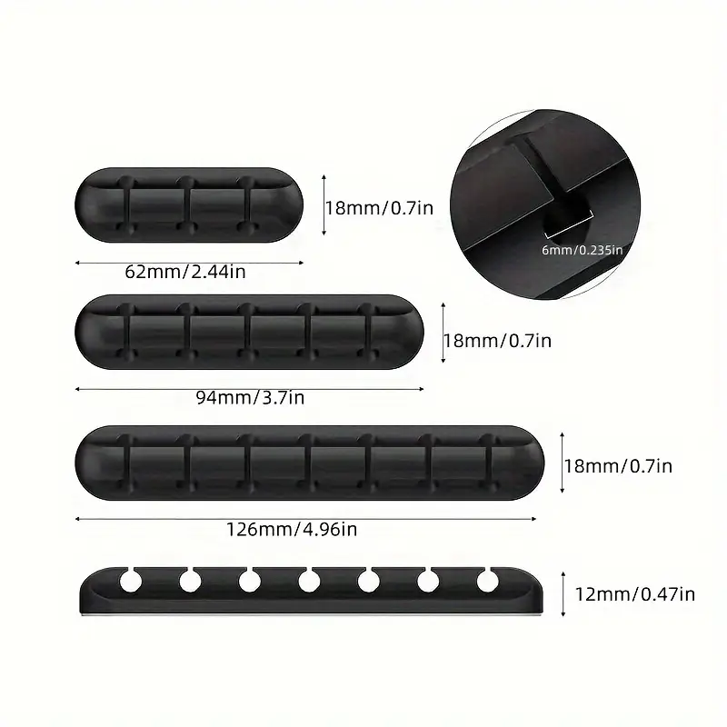 silicone self power cord mouse cable earphone winding device mobile phone charging cable desktop management clip silicone desktop cable manager details 3