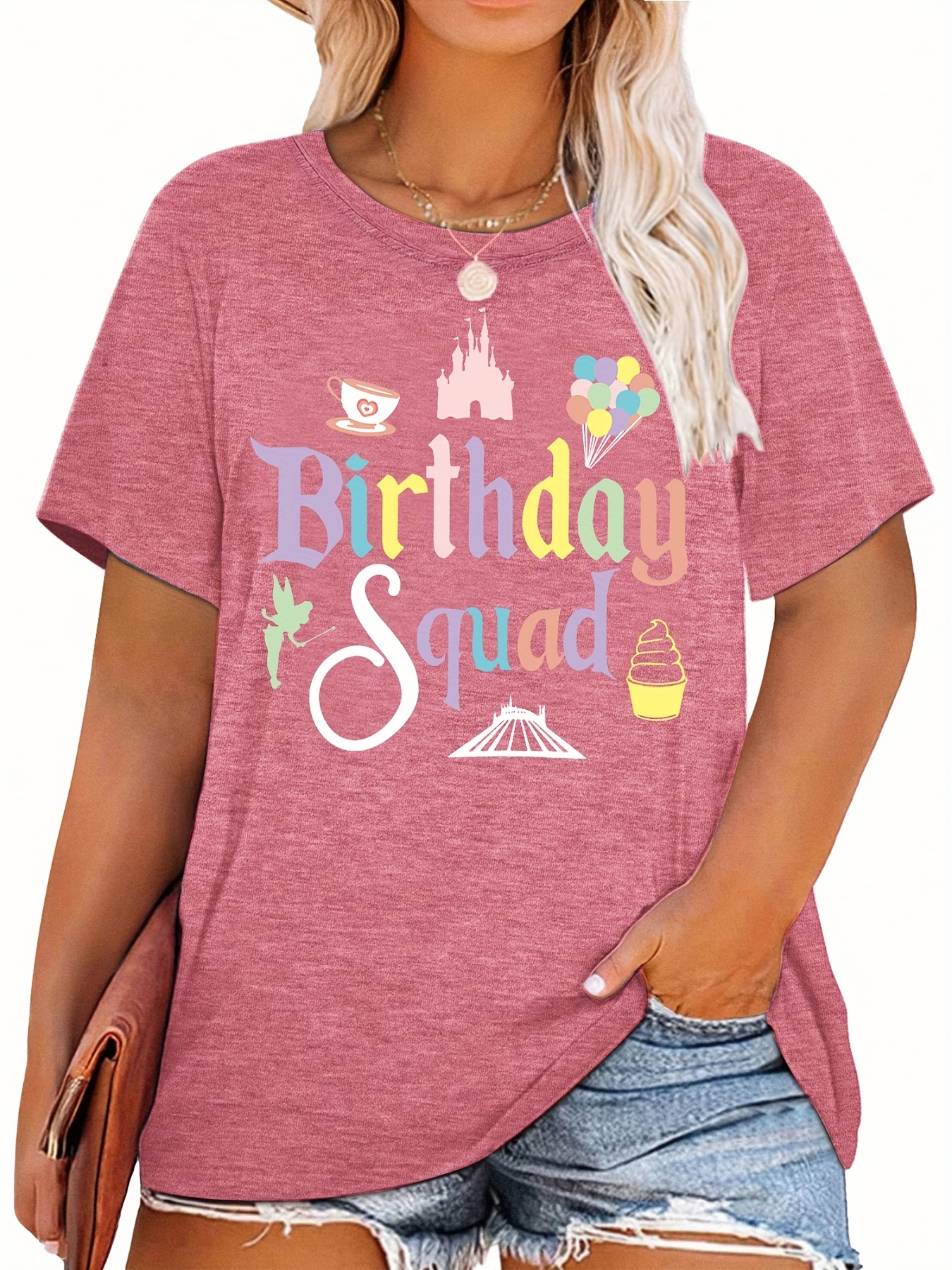 Disney Women's Pink Squad T-Shirt