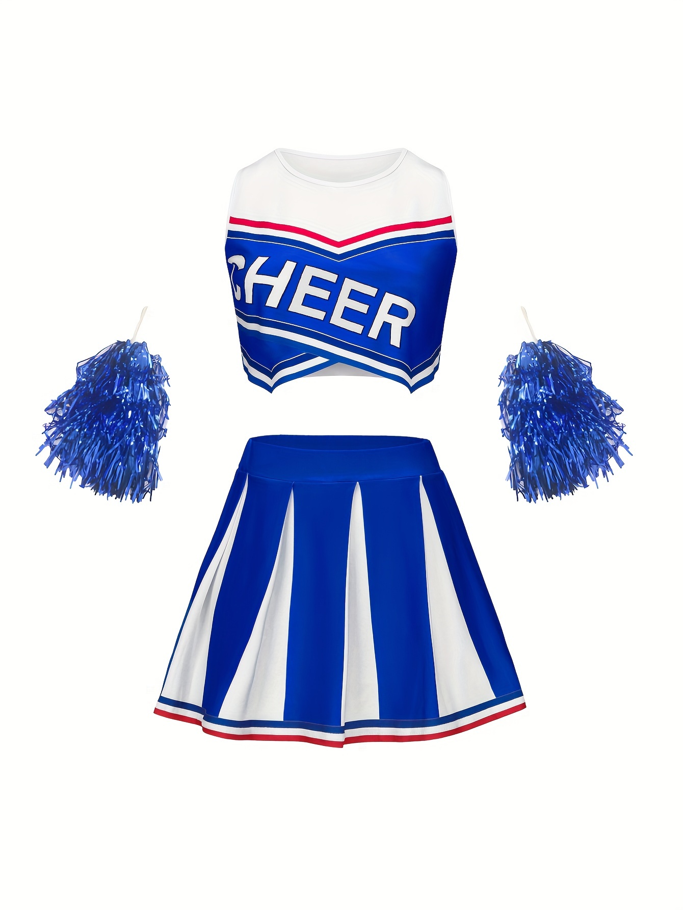 Cheerleading Performance Two piece Skirt Set Letter Print - Temu