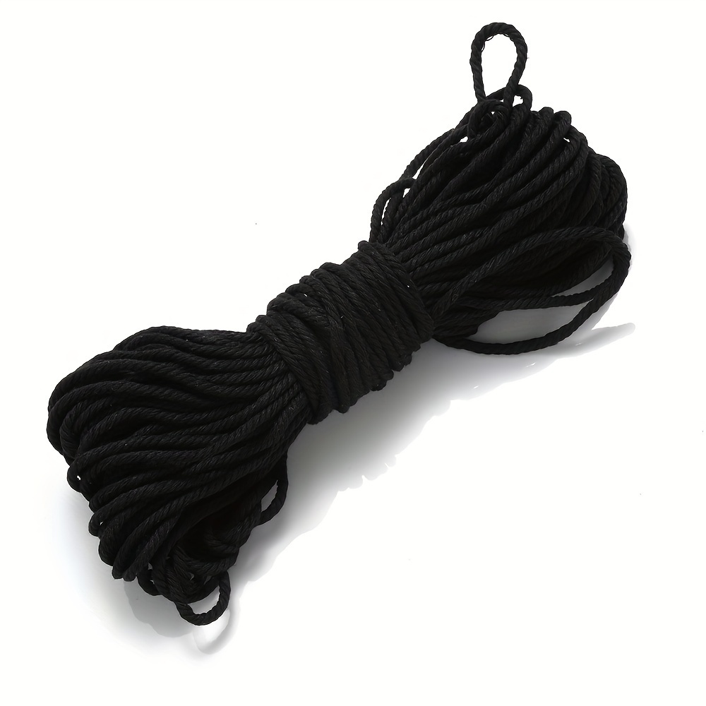 Black Macrame Cord .5mm, Jewelry Cord, Hemp Twine, Black Beading