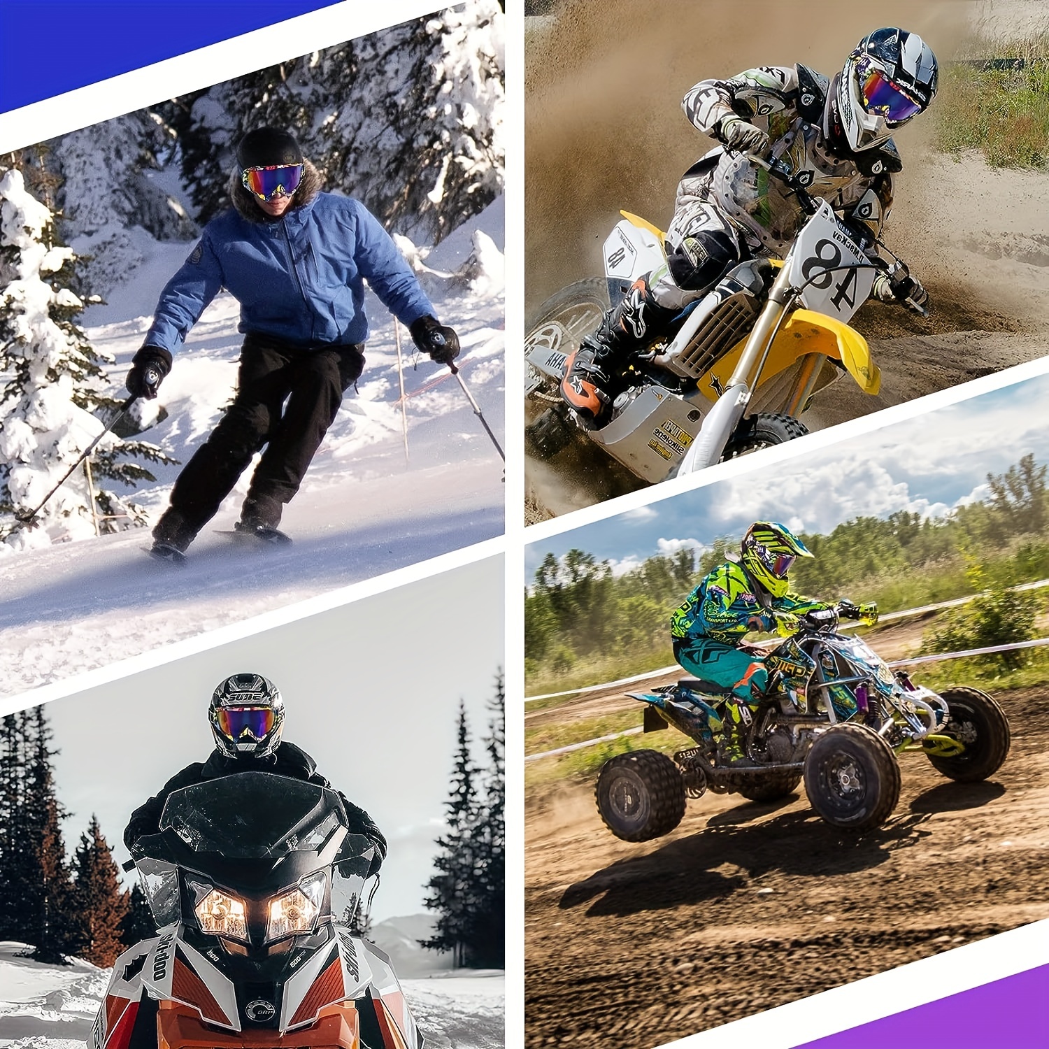 Motorcycle Off road Helmet Goggles Windproof Sand Glasses