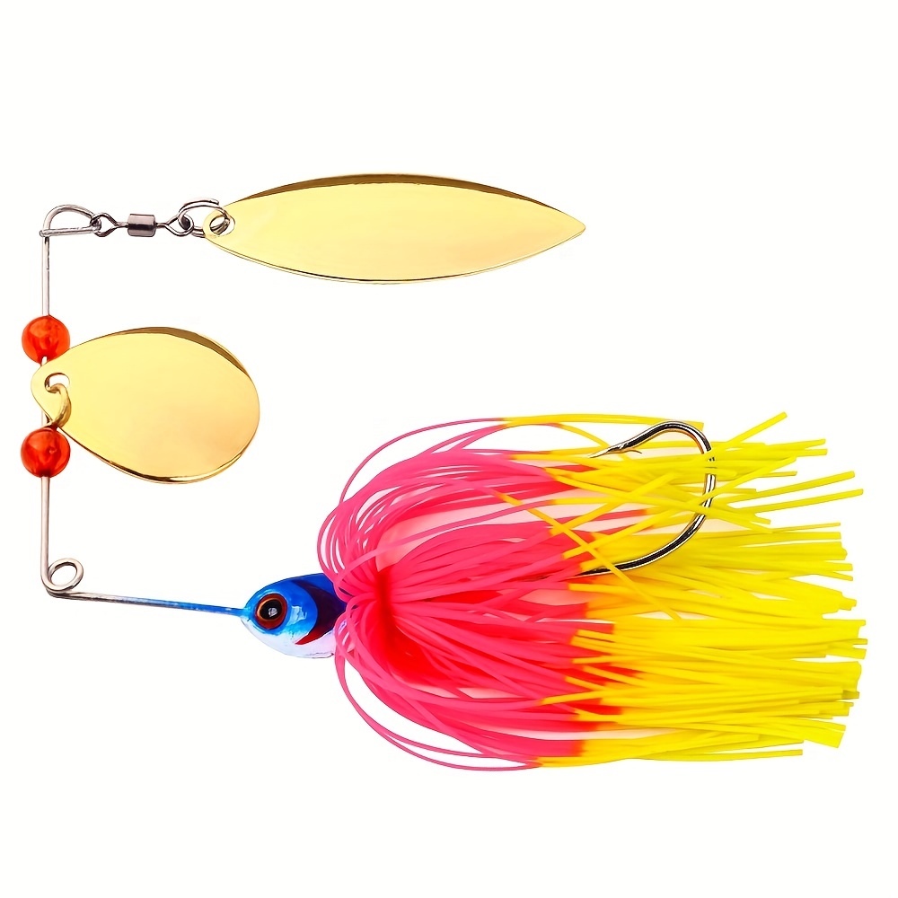 Spinner Bait Chatter Bait Pike Bladed Jig Sharp Hook Fishing - Temu