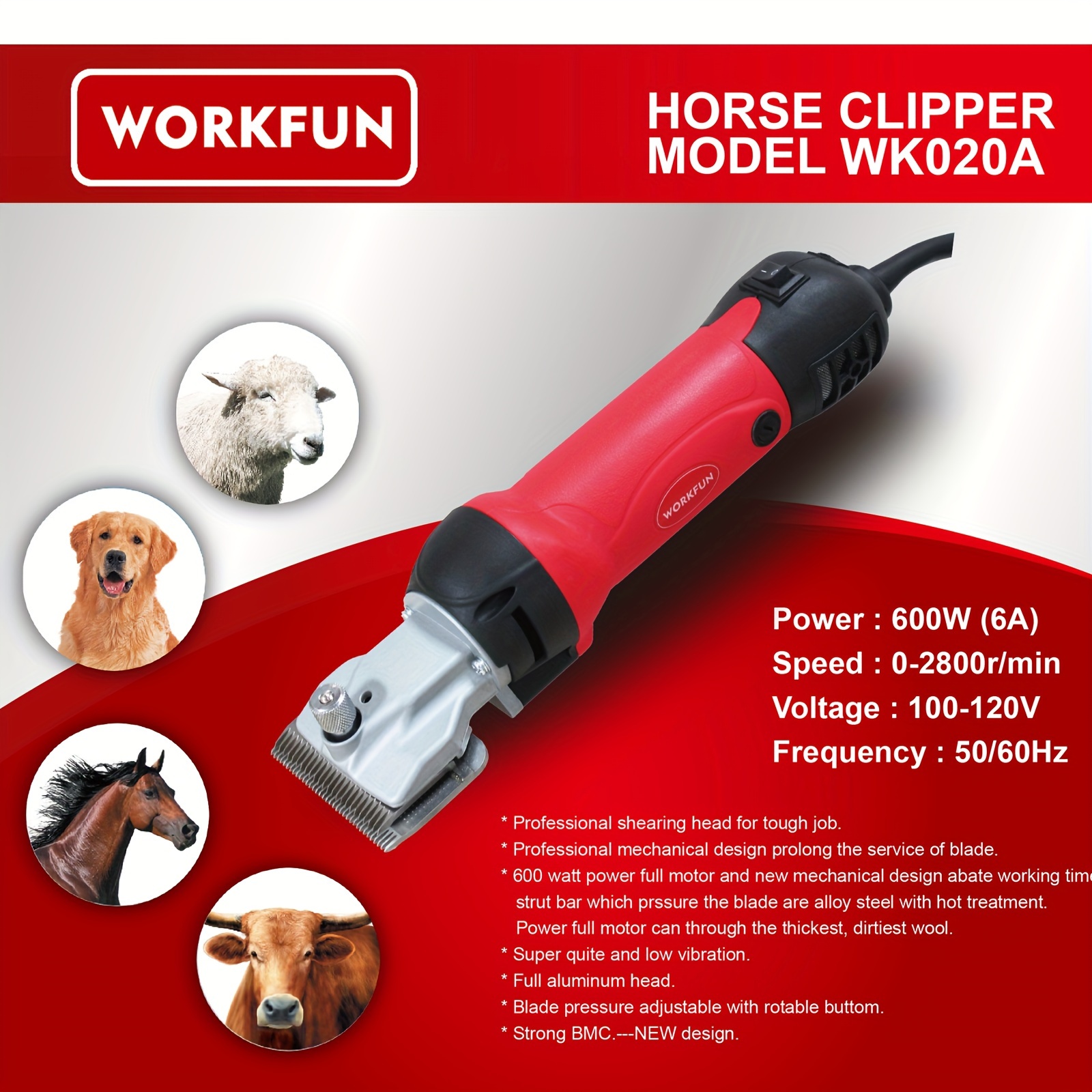 Horse Clippers Professional Horse Grooming Kit Pet Farm Temu