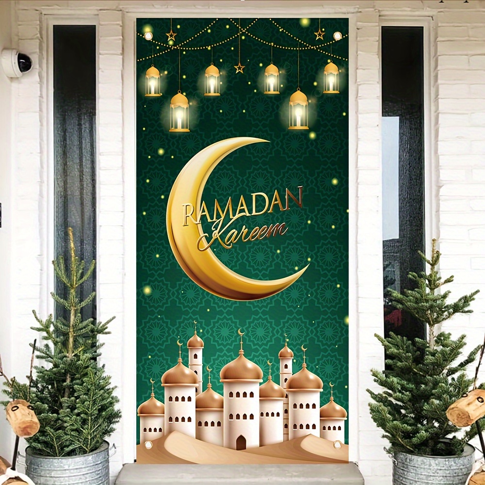 Decoración De Estrellas Y Luna Eid Mubarak Fondo De Ramadán, Fondo