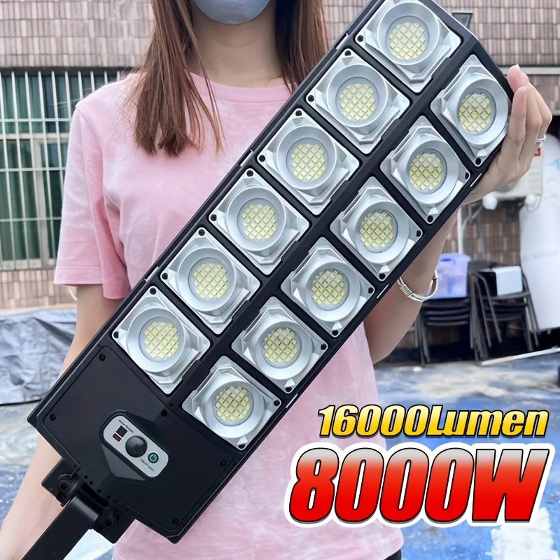 

1pc 7700lm Solar Led Light, Outdoor Most Powerful Outdor Solar Lamp, 720 Led 3mode Remote Control Waterproof Light, Garden Street Lamp