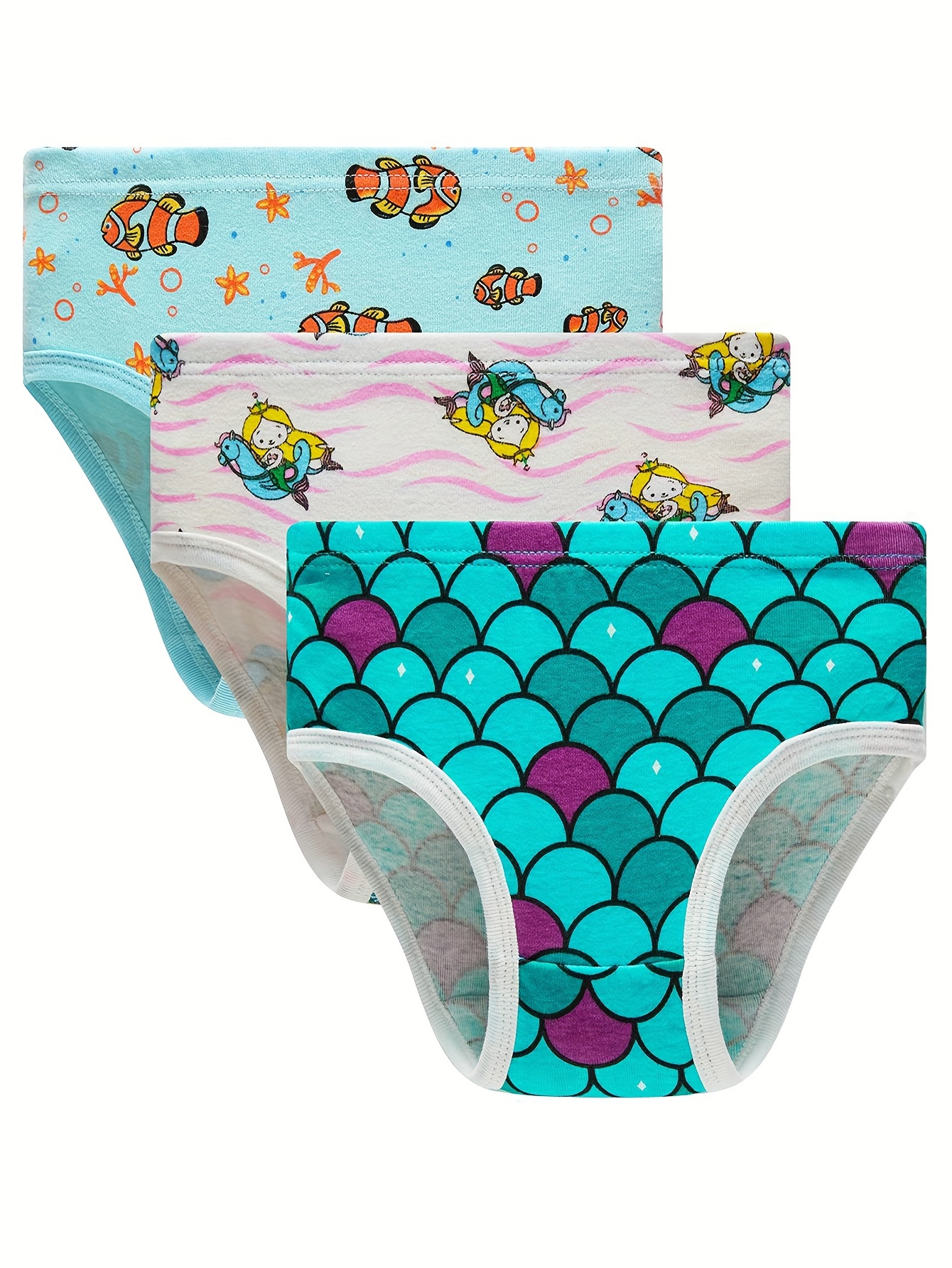 Little Girls Underwear Soft 100% Cotton Panties Full Print - Temu