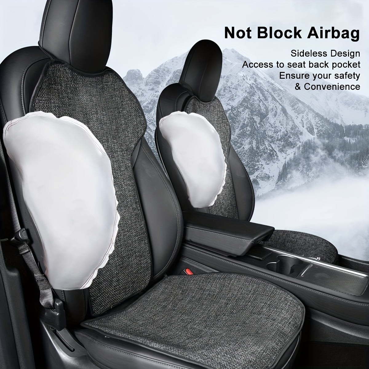 Linen Seat Cover Protector For Tesla Model 3 Model Y Car Interior