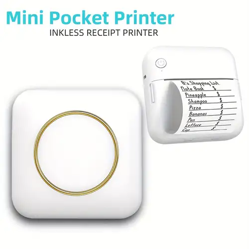 GOTOTOP imprimante d'autocollants Mini imprimante multifonction Portable  sans fil Smart HD Mini mémo Document Plan de travail