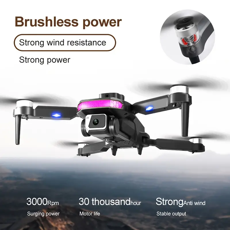 Drone, ABS High-toughness Case, Super Drop-resistant, Omni-directional LED Lights, 360°obstacle Avoidance, Remote Control Can Be Rechargeable Positioning Plus Optical Flow Positioning Dual-mode, Ultra-long Flight, Six-pass With Gyroscope, Rise And Fall, Forward And Backward, Left And Right Sideways Flying details 2