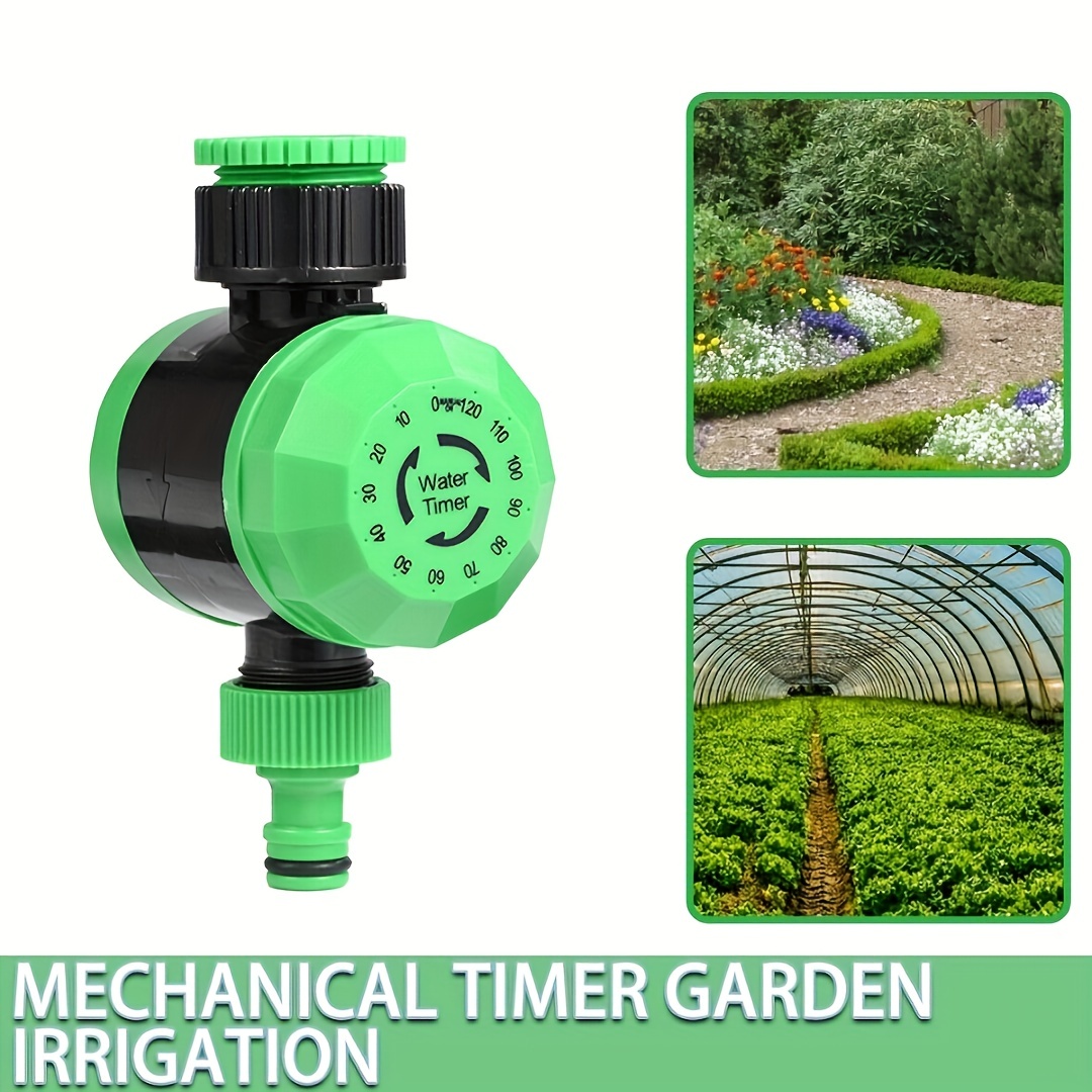 Minuterie mécanique de jardin 1 sortie robinet tuyau arroseurs 2 heures  contrôleur automatique Intelligent Irrigation dispositif d'arrosage outil