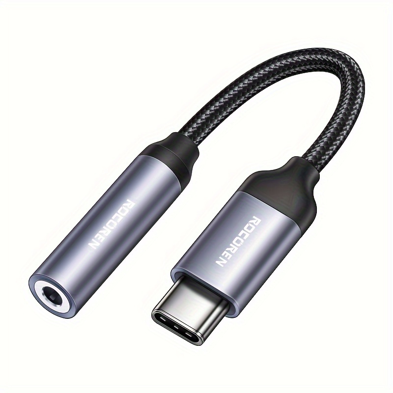 USB C to 3.5mm Female Headphone Jack Adapter, USB Type C to Aux