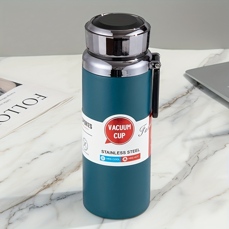 800ml/1500ml stainless steel vacuum flask large capacity outdoor sports water  bottle 24-hour insulation portable