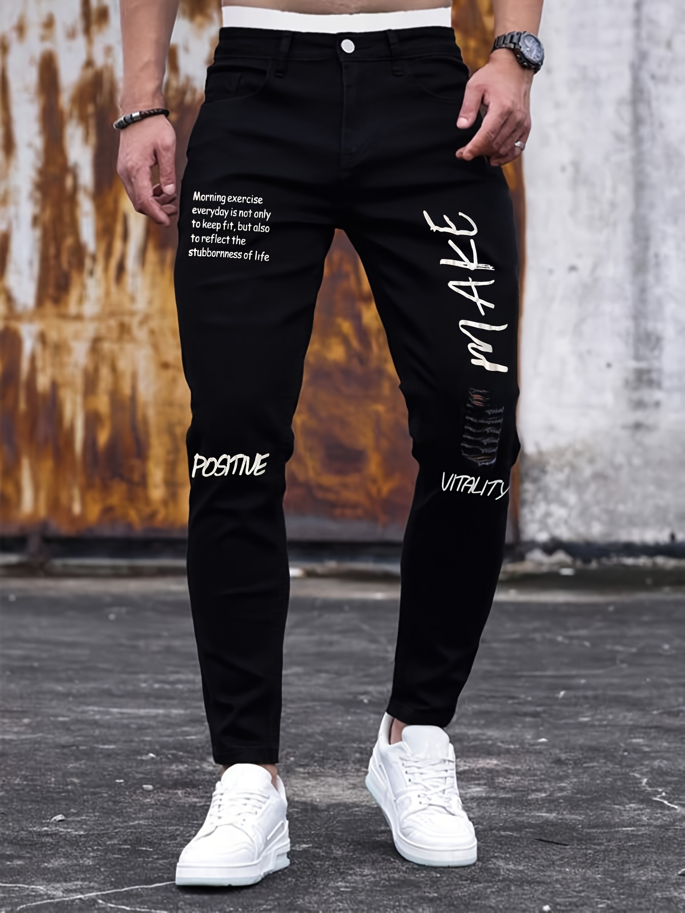 Stacked Jeans Men & Stacked Pants Men - Free Shipping First Order - Temu