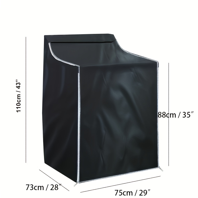 Housse de protection pour lave-linge laveuse à chargement frontal sécheuse  imperméable à l'eau (motif géométrique)