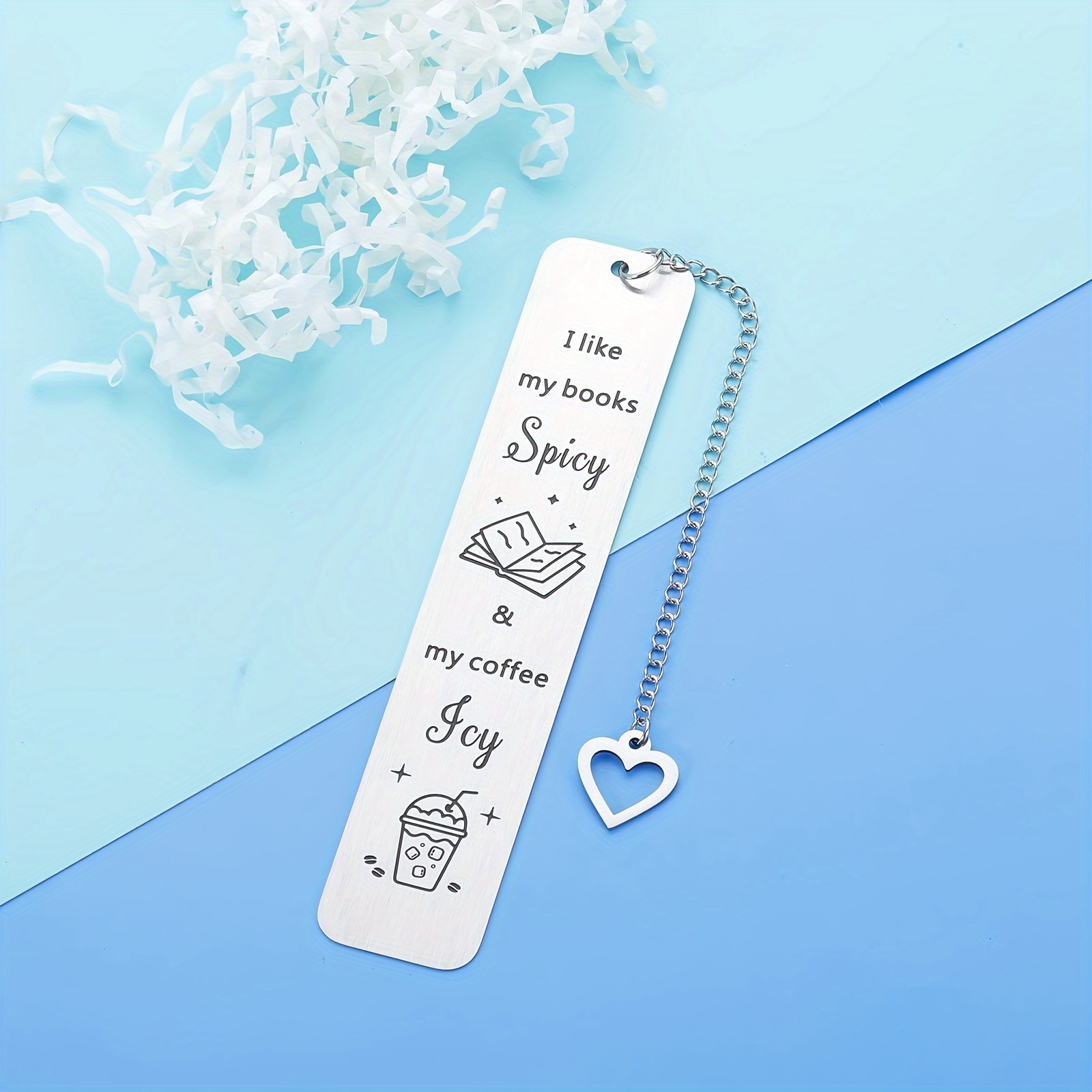 1pc, Stainless Steel Bookmark With Tassel Bookmark, Women Funny