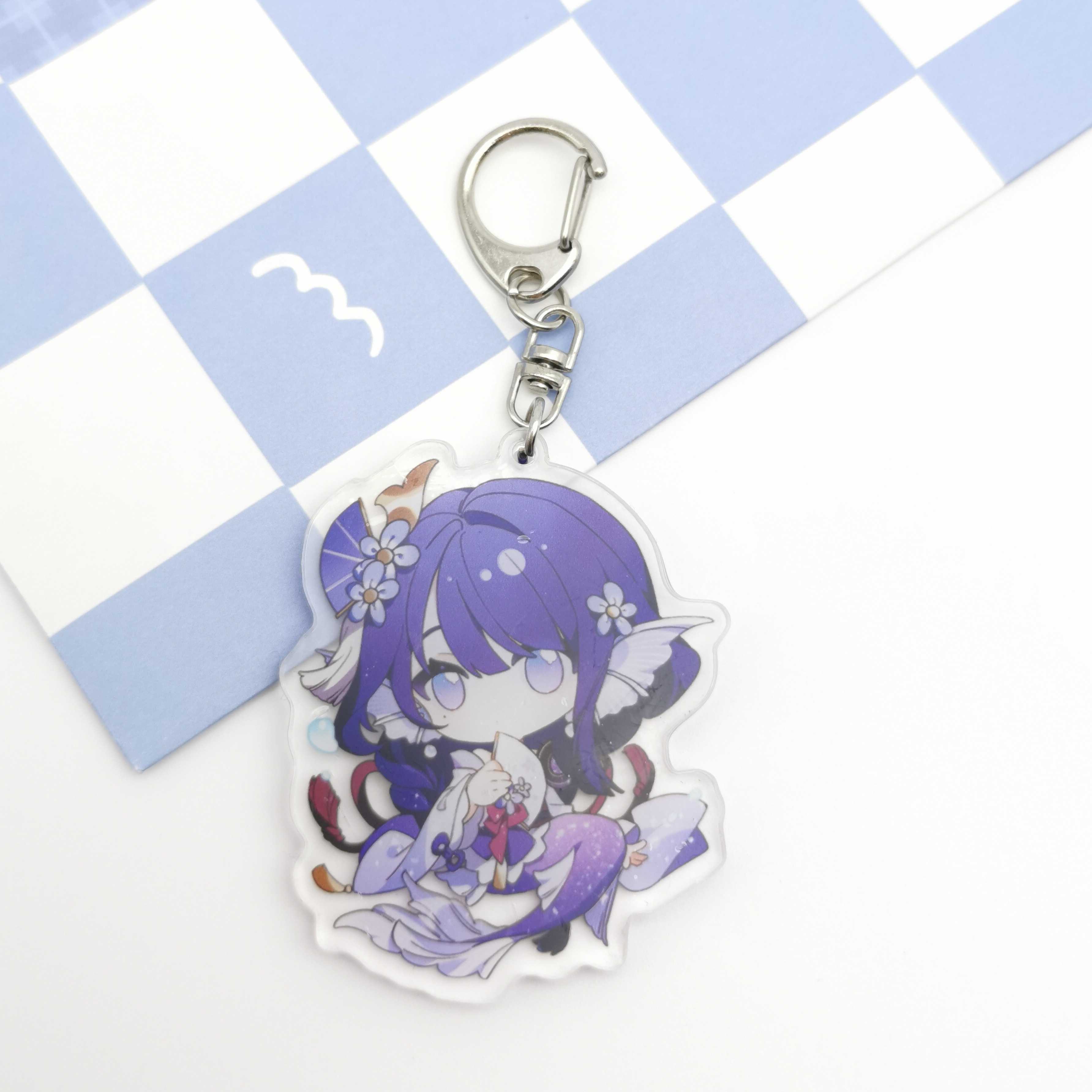 Keychain Accessories Anime Pendant Badge Christmas Gift Keyring