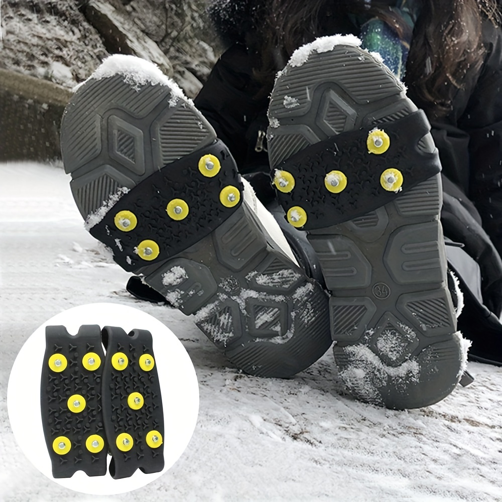 Universal Non-Slip Gripper Spikes Over Shoe Durable Cleats with Good  Elasticity