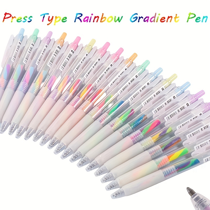 12 Color Rainbow Pen Graffiti Painting Pen Gradient Color - Temu