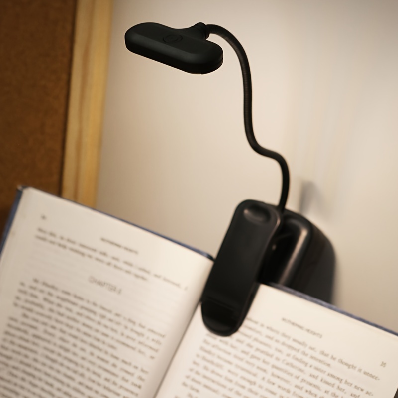 Clip On Book Light Battery Powered Flexible Hose Table Lamp - Temu