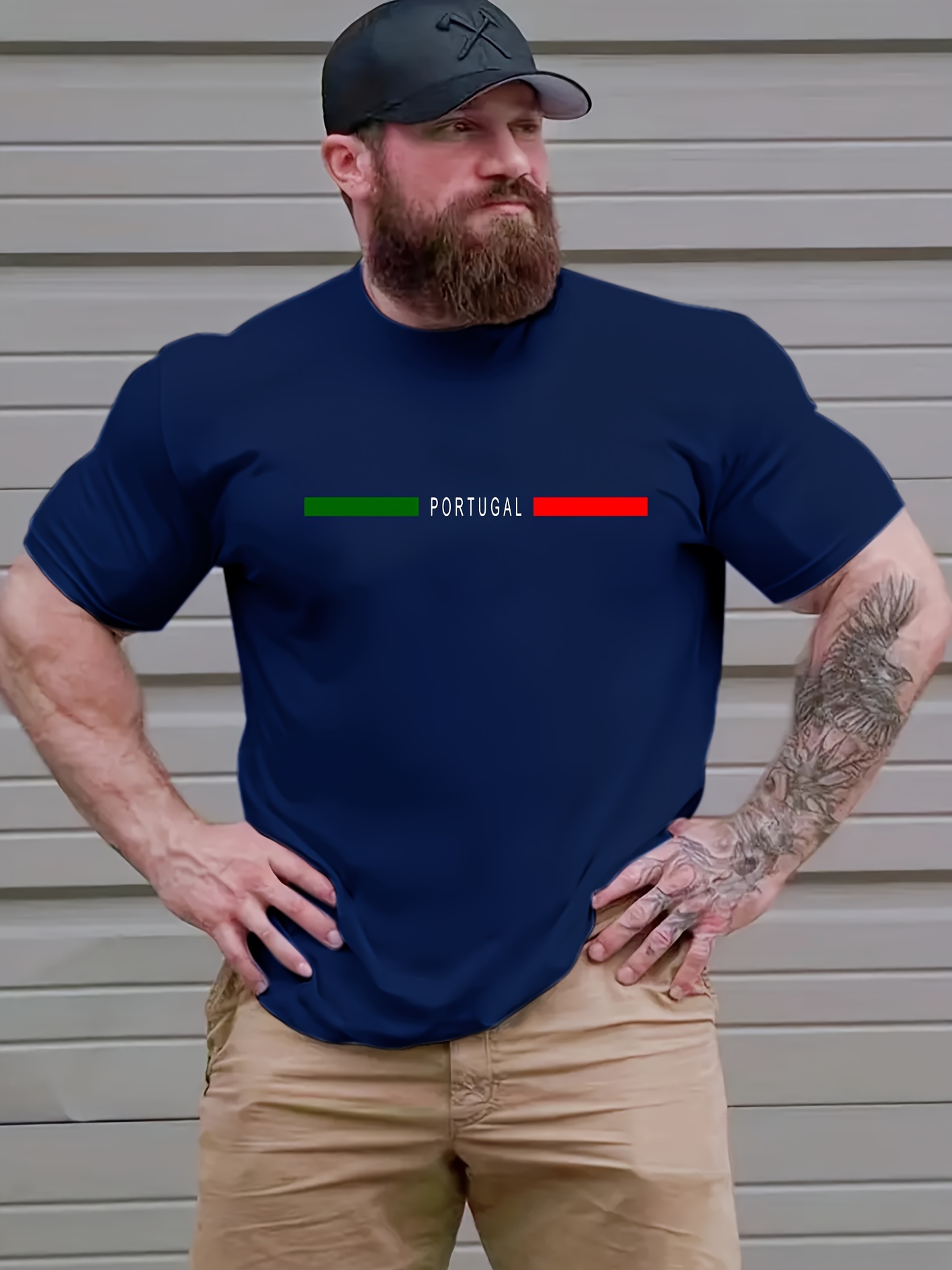 Camiseta Talla Hombres Camisetas Estampado Gráfico - Temu