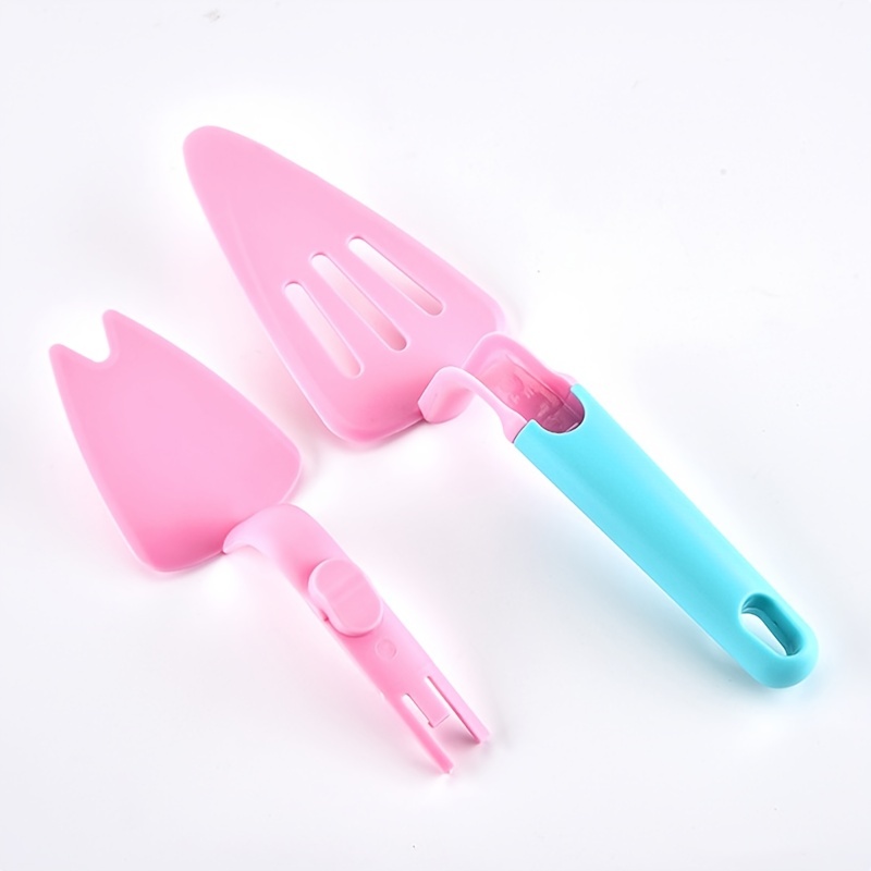 Pushable Plastic Cake Cutting Shovel Chocolate Cake Spoon - Temu