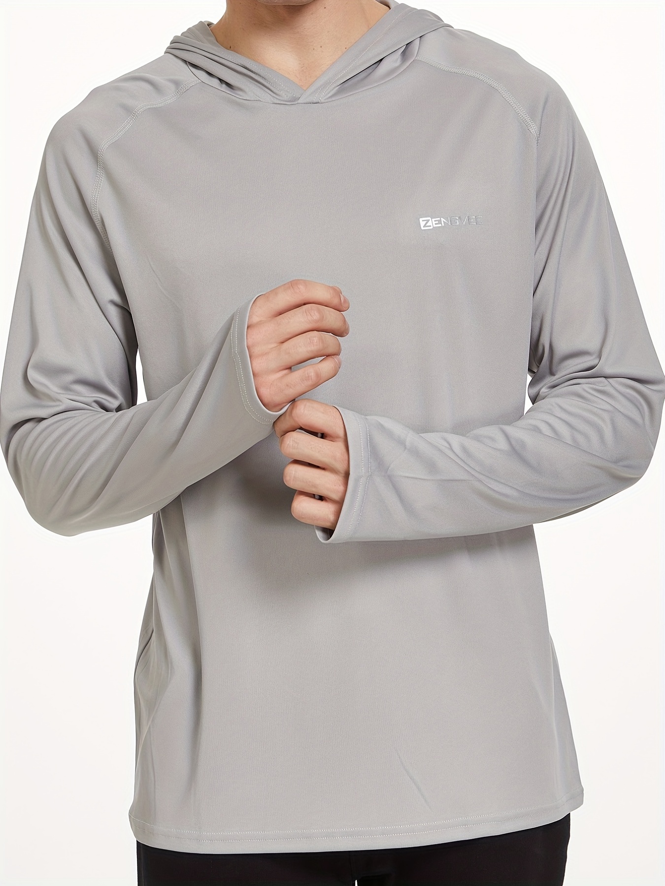Men's Upf 50+ Sun Protection Hooded Shirt Quick Dry - Temu