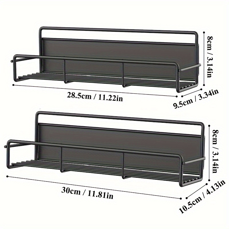 1 Pezzo, Portaspezie Magnetico, Ripiano Magnetico Per Frigorifero, Ripiano  Magnetico Resistente Per Spezie, Ripiano Magnetico Da